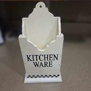 White Kitchen Ware Utensil Holder
